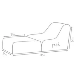 Outbag Outdoor-Sitzsack Peak Plus Mud, L X B: 180 X 90 Cm, 100 % Polyester -Shimano Shop 12 101