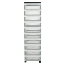 Rollcontainer L X B X H: 40 X 29 X 106,5 Cm, Anzahl Schubladen: 10, Kunststoff -Shimano Shop 12 107