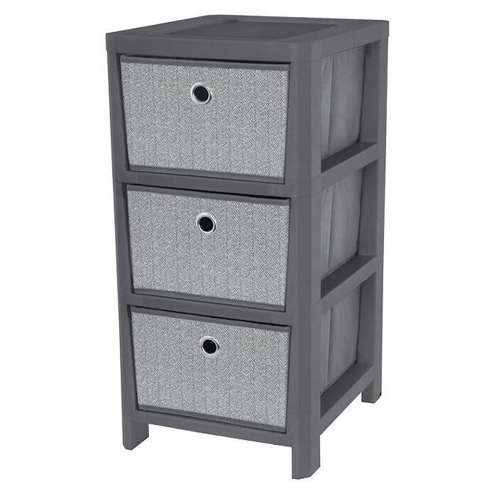 Rollcontainer Spigato L X B X H: 37,5 X 32 X 64 Cm, Grau, Anzahl Schubladen: 3 Stk. 2 Rollcontainer Spigato L X B X H: 37,5 X 32 X 64 Cm, Grau, Anzahl Schubladen: 3 Stk.