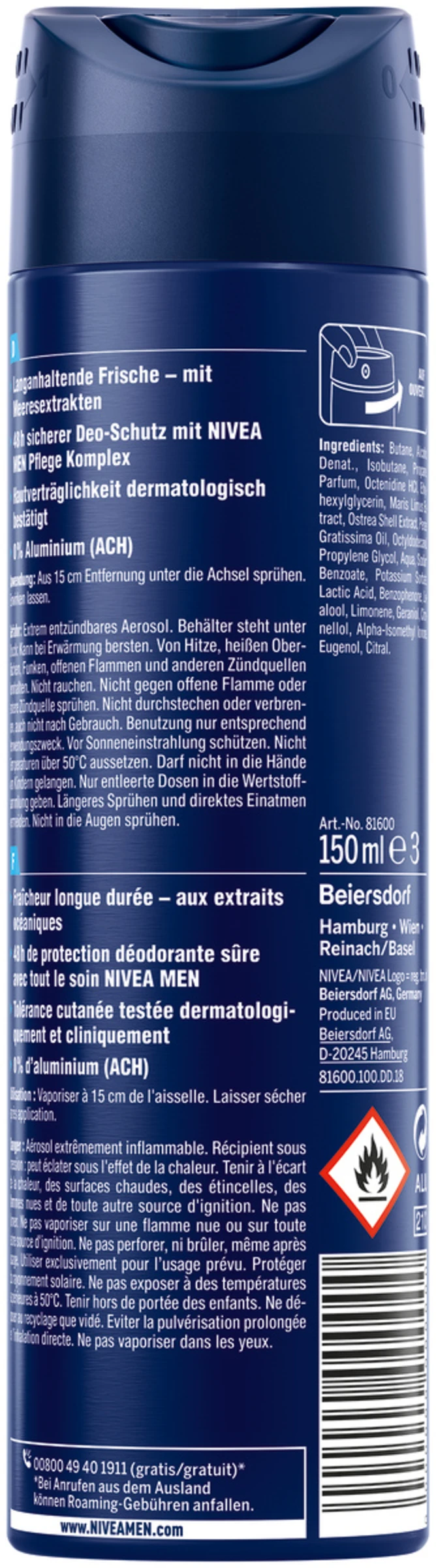 Deodorant Spray Fresh Active 4 Deodorant Spray Fresh Active – Bild 2