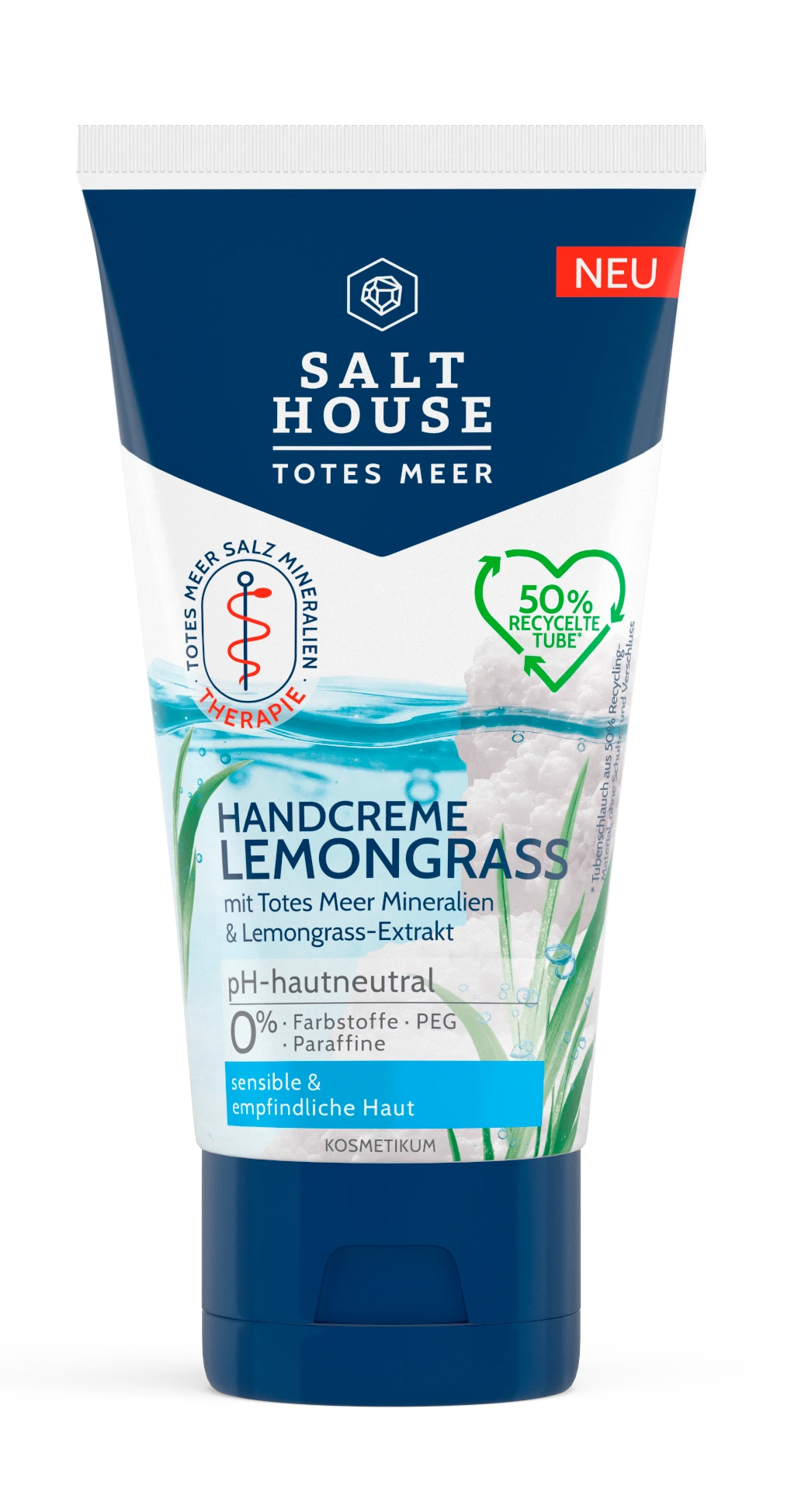 Handcreme Lemongrass Mit Totes Meer Mineralien & Lemongrass - Extrakt 3 Handcreme Lemongrass Mit Totes Meer Mineralien & Lemongrass - Extrakt