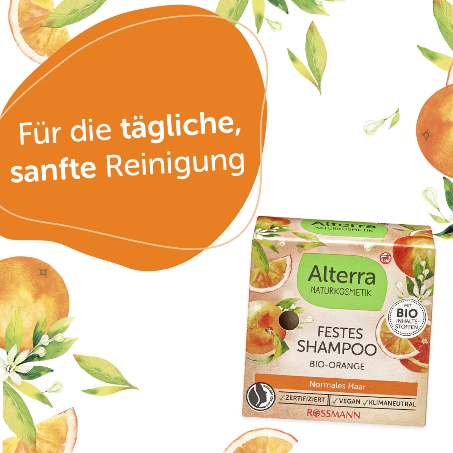 Festes Shampoo Bio-Orange & Bio-Vanille 5 Festes Shampoo Bio-Orange & Bio-Vanille – Bild 3