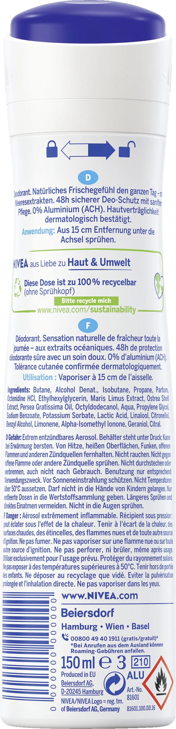 NIVEA Deodorant Spray Fresh Natural 4 NIVEA Deodorant Spray Fresh Natural – Bild 2