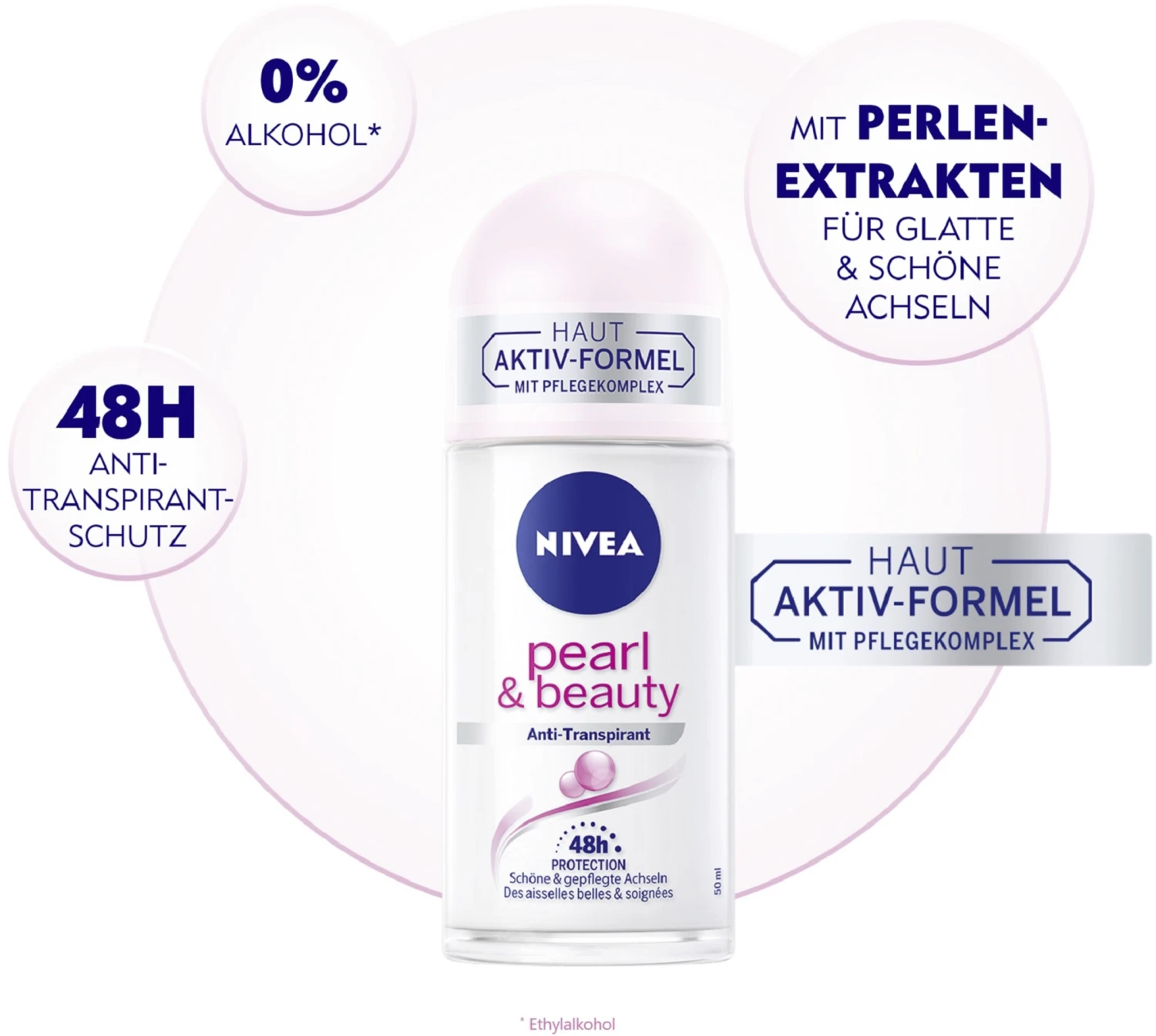 NIVEA Anti-Transpirant Roll-on Pearl & Beauty 9 NIVEA Anti-Transpirant Roll-on Pearl & Beauty – Bild 7
