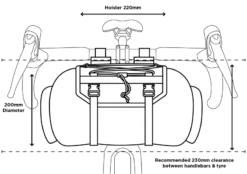 Restrap Bar Bag Gepäckrolle - 14 L - Schwarz -Shimano Shop Restrap Small Bar Bag Size Guide 6bf9e157 23cf 424c 8a8d 65ec9869c8b1 800x