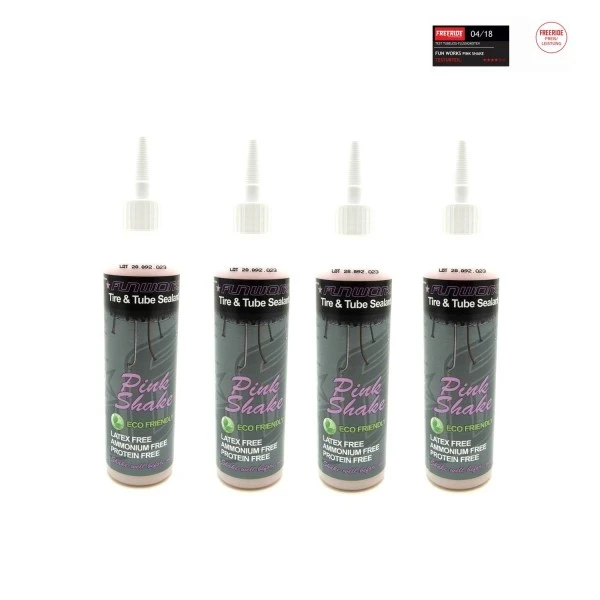 Fun Works Pink Shake Reifendichtmittel Eco Friendly 4er Pack 960ml 2 Fun Works Pink Shake Reifendichtmittel Eco Friendly 4er Pack 960ml