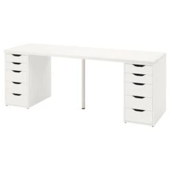 LAGKAPTEN / ALEX Desk - White 78 3/4x23 5/8 "